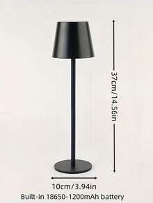 1 件金属 LED 可触摸三色可调光台灯，USB 充电，高度可调，适用于床边、餐桌、露营、酒吧、护眼阅读、办公室照明、节日礼物（内置 18650-1200mAh 电池）