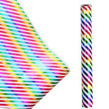 3-Style Birthday Wrapping Paper Rolls, 17in X 120in Per Roll, Colorful Foil Birthday Designs For Parties, Celebrations - Multicolor - View 12