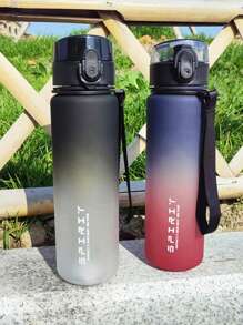 500ml, 1000ml Large Capacity Plastic Gradient Water Cup, Outdoor Sports Water Cup, Direct Drinking Water Bottle For Easy Handling