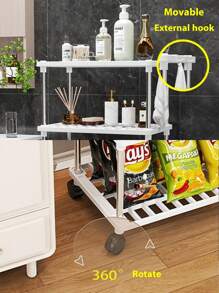 2/4-Storey Multifunctional Storage Rack, Large And Thick Storage Rack, Layered Storage, Large Capacity Saves Space, Stable And Easy To Install, Suitable For Kitchen, Bathroom, Bedroom, Office, Garage | Open Shelves And Enclosed Cabinets, Bathroom Storage Parts And Storage Space Saving Design,Shelves, Organize Shelves