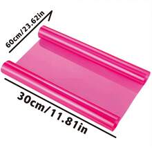 Película tintada para cubrir faros delanteros y luces traseras de automóvil, color rosa, 30 cm x 60 cm