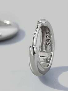 Vaerine 1 对经典简约环形耳环，简约小圆形设计，适合女性，独特的魅力礼物