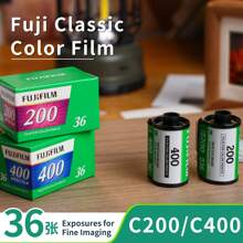 FujiFilm C200/C400 Color Negative Film, Classic Retro 135 Format, 36 Exposures Per Roll