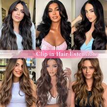 #27 Chocolate Brown Clip In Hair Extensions Real Human Hair 3.6oz/100g Clip Ins 100% Brazilian Remy Human Hair Extension For Women 8pcs Per Set With 18 Clips Double Weft - S27 - View 6
