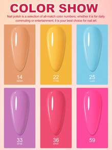 coscelia 6PCS Soak Off Gel Nail Polish Set Rainbow Neon Colors 7ML Nail Gel Polish Needed For UV/LED Lamp Orange Yellow Blue Pink Purple Green Gold Glitter Nail UV Gel Polish Long Lasting Gloss Shine For Summer Nails, Neon Y2K Styles Nails For Women DIY Salon