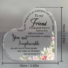 1pc,Friends Gifts For Women Friendship Bestie Plaque For Female Best Sister Gift Christmas Birthday Thank You Gift For Women Acrylic Friendship(Vintage Style)