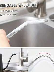 10-Piece Multi-Function Cleaning Brush Set, Multi-Size Cleaning Brush(10 Sizes), Kitchen Cleaning Bottle Brushes, Long Straw Brush, Small Bottle Brush, Straw Brush, Pipe Cleaner, For Kettle Cleaning And Difficult To Clean Corners And Gaps