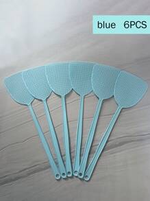 1/6/10 pezzi Accoppatore di mosche in plastica per uso domestico, robusto con manico lungo per zanzare estive, fascia elastica extra ampia con foro per appendere alla parete, spesso per uso manuale