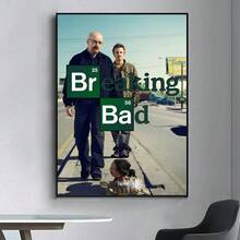 1 pièce Décoration de film à la mode "Breaking Bad" Affiche de film raffinée, convient pour le salon, le bar, peinture décorative rétro, œuvre d'art de haute qualité, sans cadre - Multicolore - Voir 44