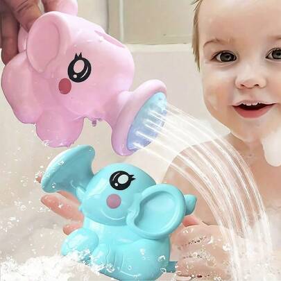 1pc, Baby, Elephant Shower, Shower Toy, Children, Bathroom Toy, Bathtub Toy, ABS Material