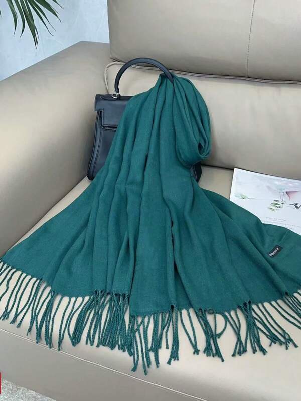1ps Pashmina Shawls And Wraps Cashmere Feel Solid Color Large Soft Pashminas Wedding Shawl Women Daily Life Evening Dresses Travel Office And Gift