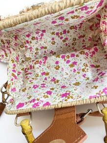 2025 New Handmade Weaving Shell Beads Flower Shoulder Bag, Fashion Multi-Way Tote