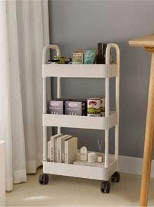 Multifunctional Multi-Layer Storage Cart - Shopping Cart Rack Bedroom Bathroom Floor Multi-Layer Snack Rack Kitchen Office Supplies Storage Rack, Suitable For Kitchen, Bathroom And Bedroom Organization