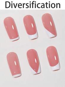 Transparente Silikon Nagel Stempel Form für französische Quadratnägel, Nail Art Stempeln, DIY transparenter Silikon Nagelschieber und Kratzer mit Gelatine Versiegelung, geeignet für schnelle Französische Spitzen Anwendung