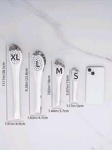 1 件不锈钢食物夹，经典银色烧烤食物夹，适用于厨房 - 銀色 - 查看 2