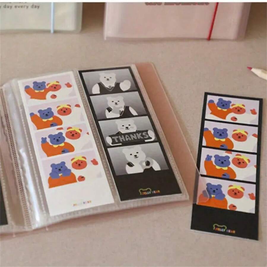 透明口袋照片明信片电影票根整理册（卡片册）- 珍藏美好时光 | 适合各种场合的节日礼物（情人节/圣诞节/万圣节）