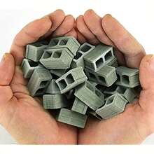 50pcs DIY Fake Brick Concrete Model, Yard Decoration / Suitable For Mini House, Statues And Garden Landscape Accessories, Home Decor - Multicolor - View 5
