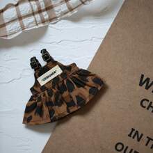 1-3pcs Doll Clothes Accessory, Leopard Print Strap Jumpsuit, Key Chain Decor