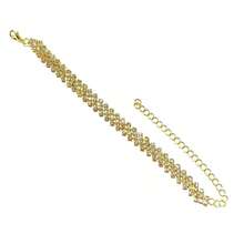 1 时尚个性化不对称水钻镶嵌脚链