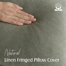 装饰性亚麻流苏抱枕套舒适波西米亚风农舍靠垫套带流苏柔软装饰枕套适用于沙发椅沙发床客厅家居装饰 - 綠色 - 查看 4