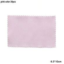 QIAO 10-50 件 6.5*10 厘米银抛光布珠宝清洁布柔软清洁湿巾除锈剂适用于珠宝硬币手表