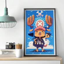 1 Stück Anime One Piece Chopper Poster, Cafe Bar Raum Wanddekoration, Heimdekoration, Flurbar Dekoration, ohne Rahmen - Verschiedenfarbig - Übersicht 13