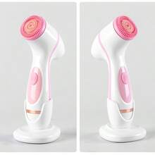 Popular Mini Electric Silicone Face Scrub Brush 500mAh Rechargeable Facial Cleanser For Home Body Care Pore Cleanser For Optimal Skin Health