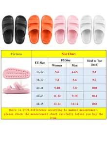 Luxtrada Ultra Soft Pillow Cloud Anti-Slip Sandals Slippers Home Outdoor Shoes - trái cam - Xem 2