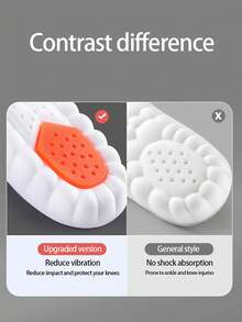 3D Cloud Insole Anti-Odour, Sweat Absorption, Breathable, High Elasticity Shock Absorption, Sports Pain Prevention, Comfortable And Long Standing Without Tired Feet - Grey - View 4