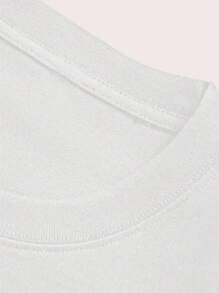 200g Pure Cotton T-Shirt 2025 Summer Ladies New Short Sleeve Pure Cotton Holiday Pattern Short Sleeve Round Neck Couple Wear Small Shirt Tops