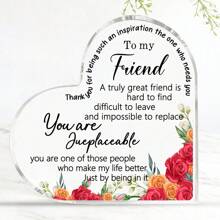 1pc,Friends Gifts For Women Friendship Bestie Plaque For Female Best Sister Gift Christmas Birthday Thank You Gift For Women Acrylic Friendship(Vintage Style)