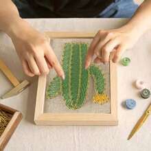 DIY String Art Kit mit Zubehör und Rahmen für Kinder Studenten Erwachsene Anfänger Haus Wanddekorationen einzigartiges Geschenk