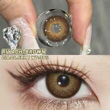 AMARA 1 Pair Color Contact Lenses For Eyes Fashion Cosmetic High Quality Lenses Green Contact Cosmetic Eye Contacts - Brown - View 4
