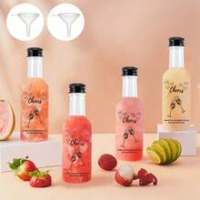 1/5/22/30/36/41pcs Plastic Empty Bottle Mini 0.85Oz Empty Plastic Juice Bottles With Funnels, Can Washable, Reusable, And Durable,Be Used To Store A Small Travel-Sized Quantity Of Your Favorite Lotion, Perfume, DIY Essential Oils, For Party Favors, Weddings, Back To School - Clear - View 2