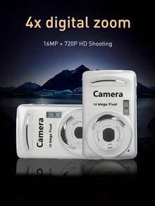 1 件青少年数码相机，1600 万像素，CMOS 传感器，4 倍数码变焦，支持 32G 存储卡（本产品不附带电池，3 节 7 号电池需单独购买）