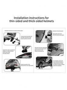 1 件装摩托车无线头盔耳机免提通话套件立体声抗干扰音乐播放器扬声器