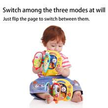 Livres de musique d'apprentissage pour tout-petits de 1 à 3 ans, livres sonores pour bébés avec touches lumineuses, 3 modèles, jouet musical de développement éducatif précoce, cadeau de jouets interactifs pour bébés de plus de 12 mois