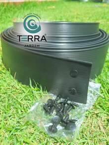 Protetor de Portão, Fita PVC, Isolamento de Portão - COMBO 50 METROSx(10 cm de altura) + Arrebites Varias Cores - Preto - Visão 4