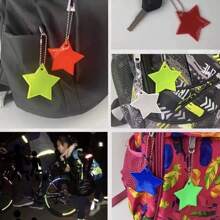 2pcs Outdoor Cycling Reflective Stickers - Mountain Bike Tail Lamp, Emergency Reflective Warning Stickers, Night Riding Reflective Accessories, Star Shaped, Non-Powered