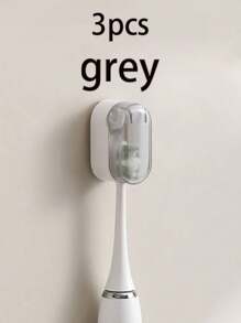 Bathroom Toothbrush Holder For Home Use, Wall-Mounted Minimalist Dustproof Toothbrush Hanger Without Drilling, With Automatic Closing Cover,Toothbrush Storage Shelf,Simple Portable Organiser For Bathroom,Dustproof Toothbrush Organiser With Cover Back To School