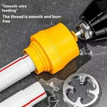 1/2" 3/4" Water Pipe Tapping Device Universal Inner Hole Wire Opener 1/2 Inch 3/4 Inch Pipe PPR/PPE Water Pipe Household 1 Inch Wire Opener PPR Tap - Drill Compatible Thread Cutter For Pipes Universal Internal Pipe Tapping Tool - 1/2" 3/4" PPR/PVC Tap For Electric Drills Electric Drill Pipe Tap - 1/2" 3/4" Universal Thread Cutter For PPR/PVC Home Use