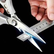 Heavy Duty Stainless Steel Poultry Shears, Multi-Purpose Kitchen Scissors Suitable For Cutting Bones, Fish, Bottle Cap Removal And Grilling - Metal Structure