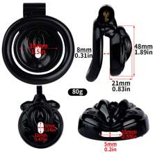1pc Resin Male Confinement Erotic Chastity Device, Lightweight Outing, Sm Alternative Bondage Simulation Female Vulva, Male Sexy Crossdressing, Penis Lock, Simulation Lips Male One-Piece Chastity Lock Desire Control Anti-Escape