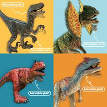 Juego de juguetes de dinosaurios gigantes, grandes juguetes de dinosaurios realistas para niños de 3 a 5 años - Regalos perfectos de dinosaurios para niños en cumpleaños - Figuras de juguete de dinosaurios con detalles pintados a mano - Figuras de dinosaurio gigantes