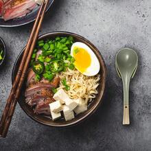 Non-Slip Bottom, For Japanese Ramen, Chinese And Vietnamese Wonton, Noodle Soup Spoons,Asian Ceramic Soup Spoon, With Long Handle Easy To Hold - V38 - 查看 5
