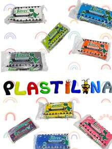 Plastilina Moldeable Escolar Paquete de 6 Barras de plastilina - Multicolor - Ver 2