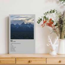 1pc Music Album Singer Decorative Interior Frame Painting Personality Wall Decorative Painting Wall Art Canvas Posters Framed Study Room, Children's Room, Bar, Club  Birthday Gifts For Kids Friends Restaurant, Living Room, Bedroom Use - Multicolor - View 4