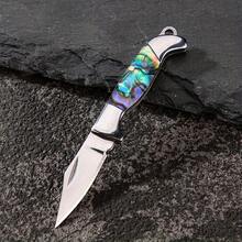 Mini Shell Folding Knife Pocket Key Chain Portable Brass Folding Knife Outdoor Camping Practical Rescue Tool Hunting EDC Knife, Pocket Knife, Mini Knife, Men's Gift - Nhiều màu - Xem 9