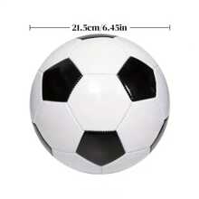 [Personnalisé] 1 Pièce Ballon de football, personnalisé avec votre texte, panneaux classiques noir et blanc, taille 5, ballon de football en PU de haute qualité - cousu à la machine, très élastique et durable, convient pour l'entraînement et les matchs des adultes, sports d'équipe, cadeaux, fans de football, Saint-Valentin, Fête des Pères, cadeaux commémoratifs, cadeaux de collection