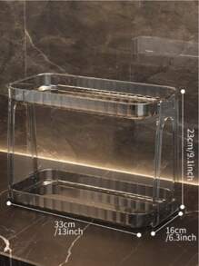 1 pezzo Mensola organizzativa per il bagno per mobiletti, bagno, toilette, scaffale porta trucchi, adatto per vacanze al mare, collezione bagno, collezione camera da letto, grande capacità